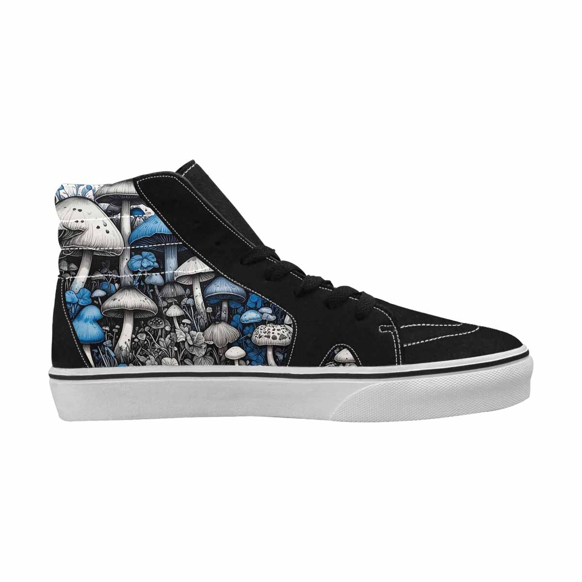 MEN'S Mushrooms (general) High Top Canvas Neon Fantasy Shoes