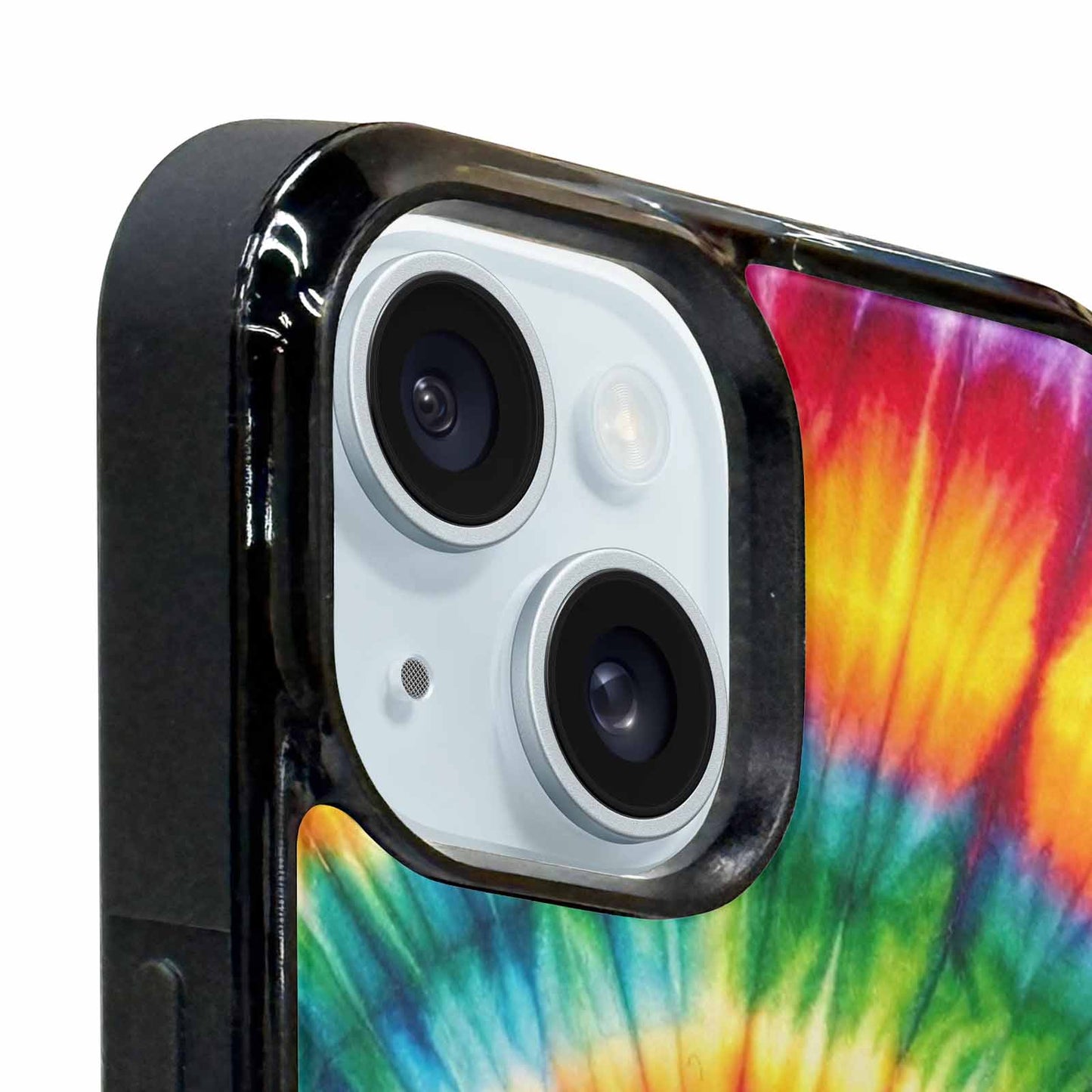 iPhone 15 Case — Rainbow Spiral Tie Dye Alt, Custom Designed Case Cover