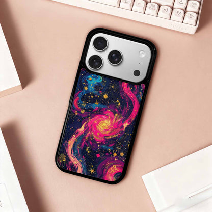 iPhone 17 Pro Case — Leopard Print Galaxy Seamless Pattern Animal, Custom Designed Case Cover