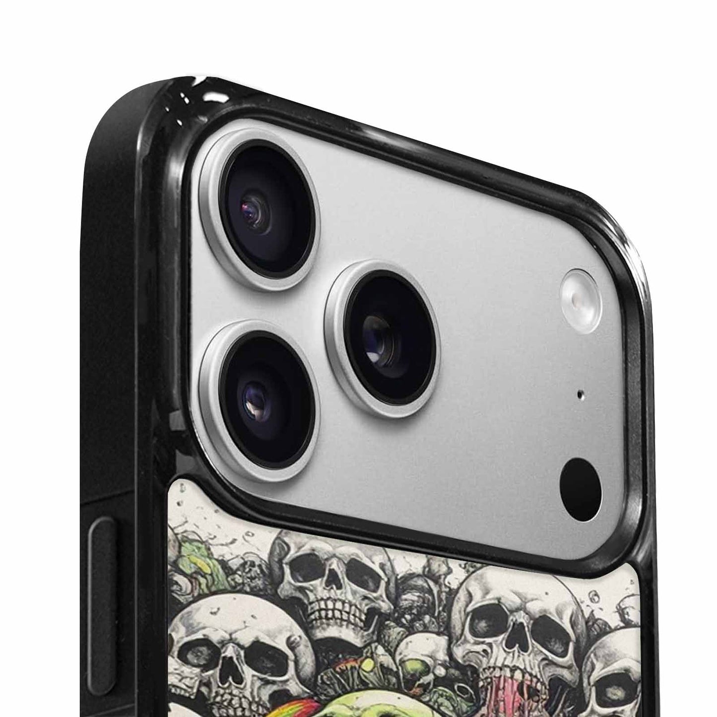 iPhone 17 Pro Case — Black Green Ink Rainbow From Gothic, Custom Made Phone Cover