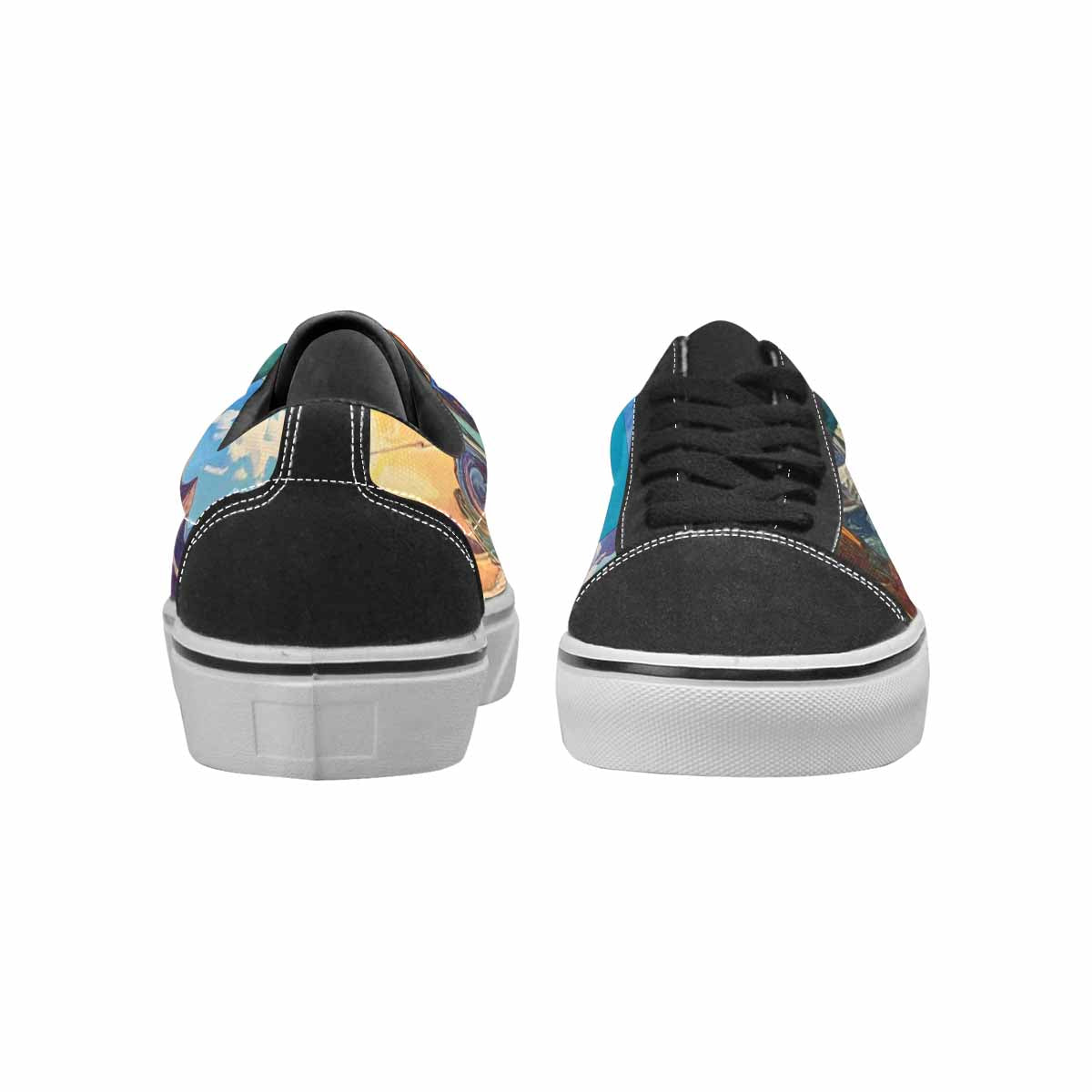 WOMEN'S Surreal Dream Fragment Lace-Up Canvas Grunge Shoes