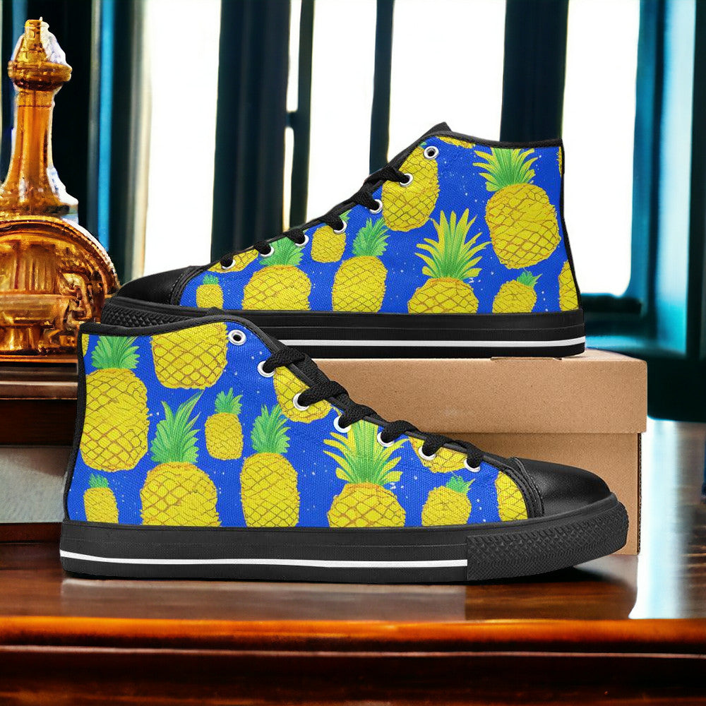 Cherry Blossom Rainbow Vivid MEN Bold Art - Freaky Shoes | Custom Art Sneakers