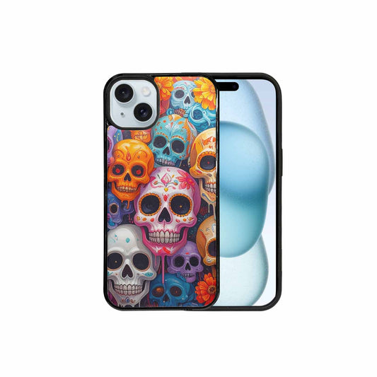 iPhone 15 Plus Case — Sugar Skullsmelting Sugar Skulls 9h5, Personalized Phone Case