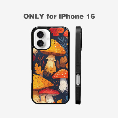 iPhone 16 Case — Bold Autumn Mushroom Bold Autumn Mushroom, Custom Print Case Cover