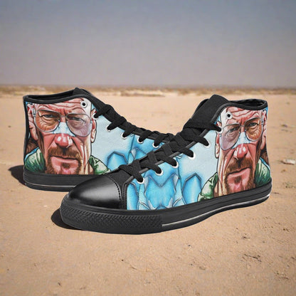 Aztec Blue Gold Vivid WOMEN Bold Art - Freaky Shoes | Custom Art Sneakers
