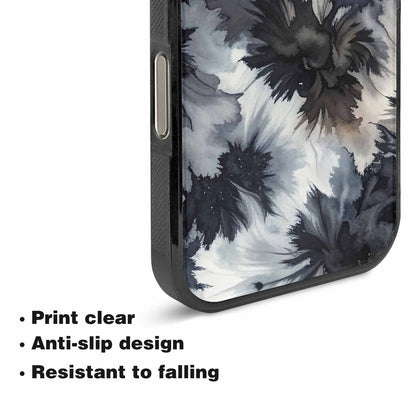 iPhone 16 Pro Case — Tie Dye Black And Gray Blended, Custom Phone Case
