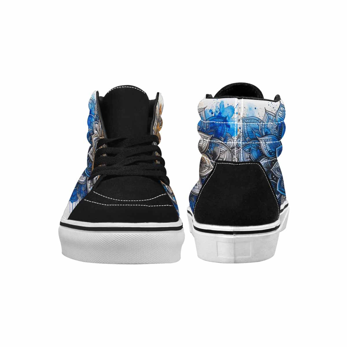 MEN'S Mandala Medallion High Top Canvas Kaleidoscope Custom Sneakers