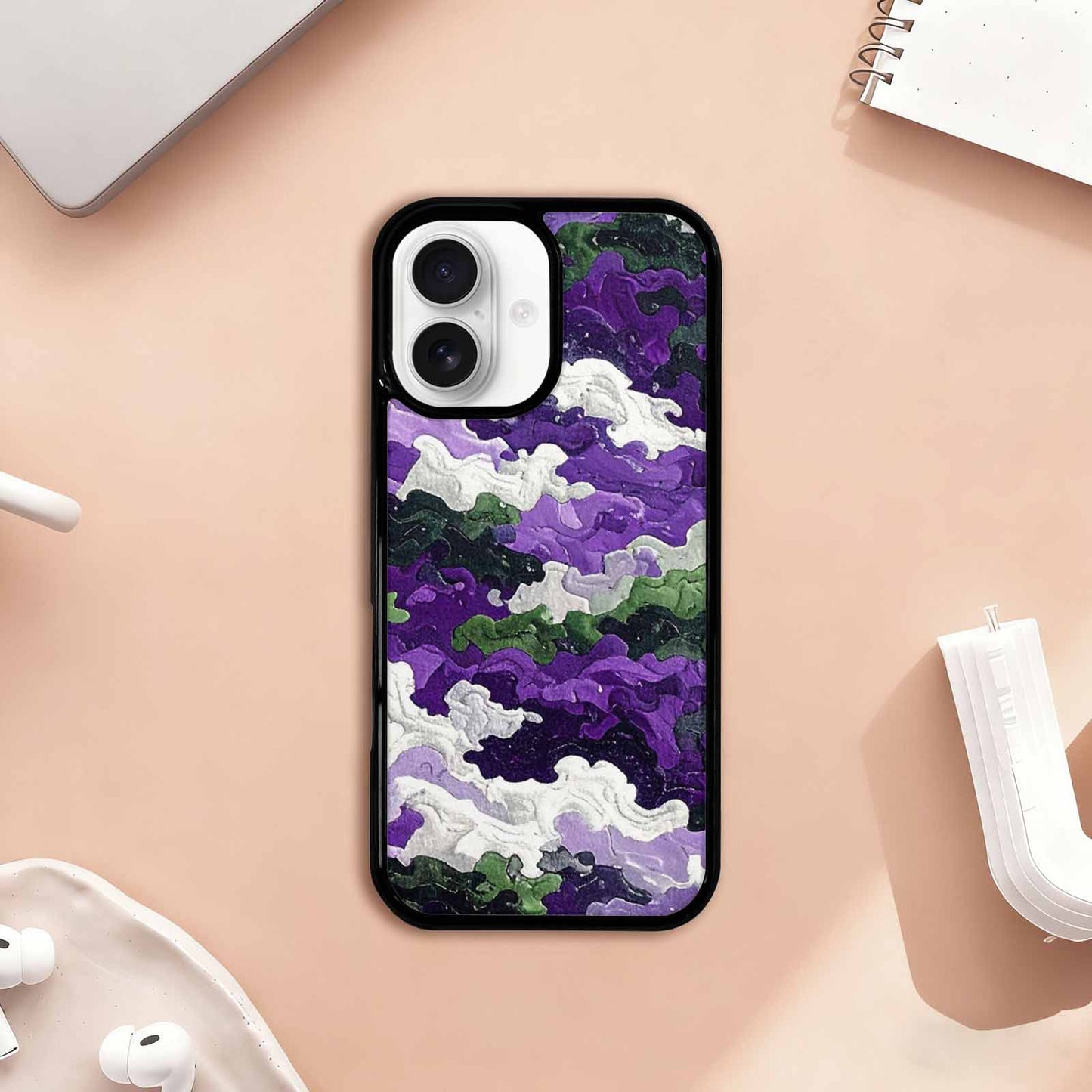 iPhone 17 Case — Vivid Camo Genderqueer Camo, Custom Made Phone Cover