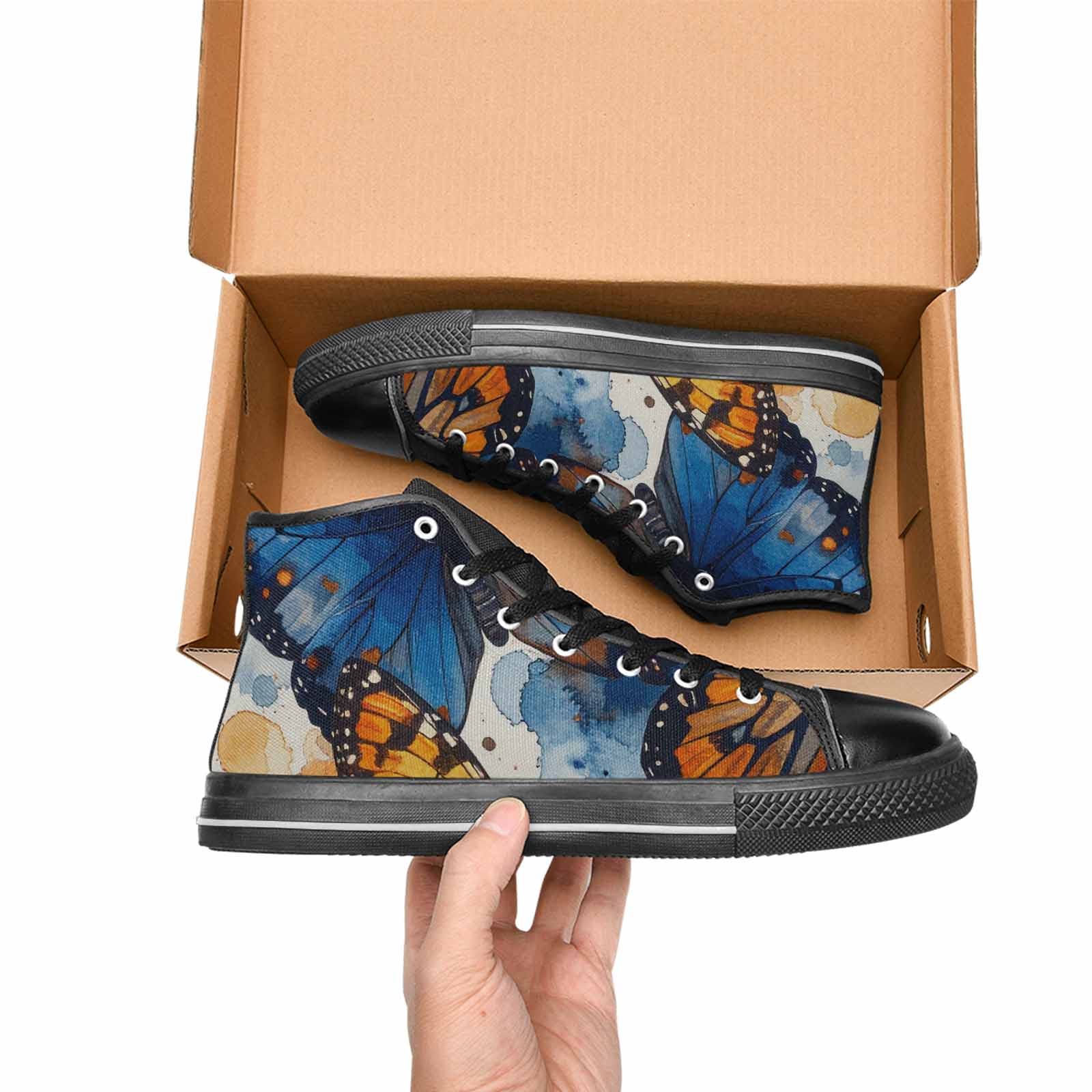 MEN'S Butterfly Wing High Top Canvas Dreamcore Sneakers