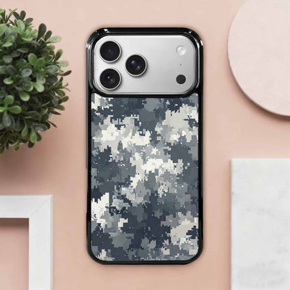 iPhone 17 Pro Max Case — Small Military Camouflage Blotch Camo, Custom Designed Case Cover