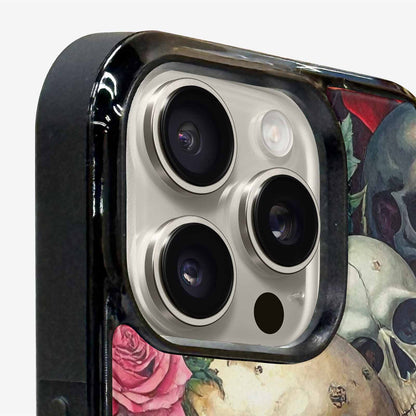 iPhone 16 Pro Case — Skulls And Rosesmelting Skulls A Aor, Original Design Phone Case