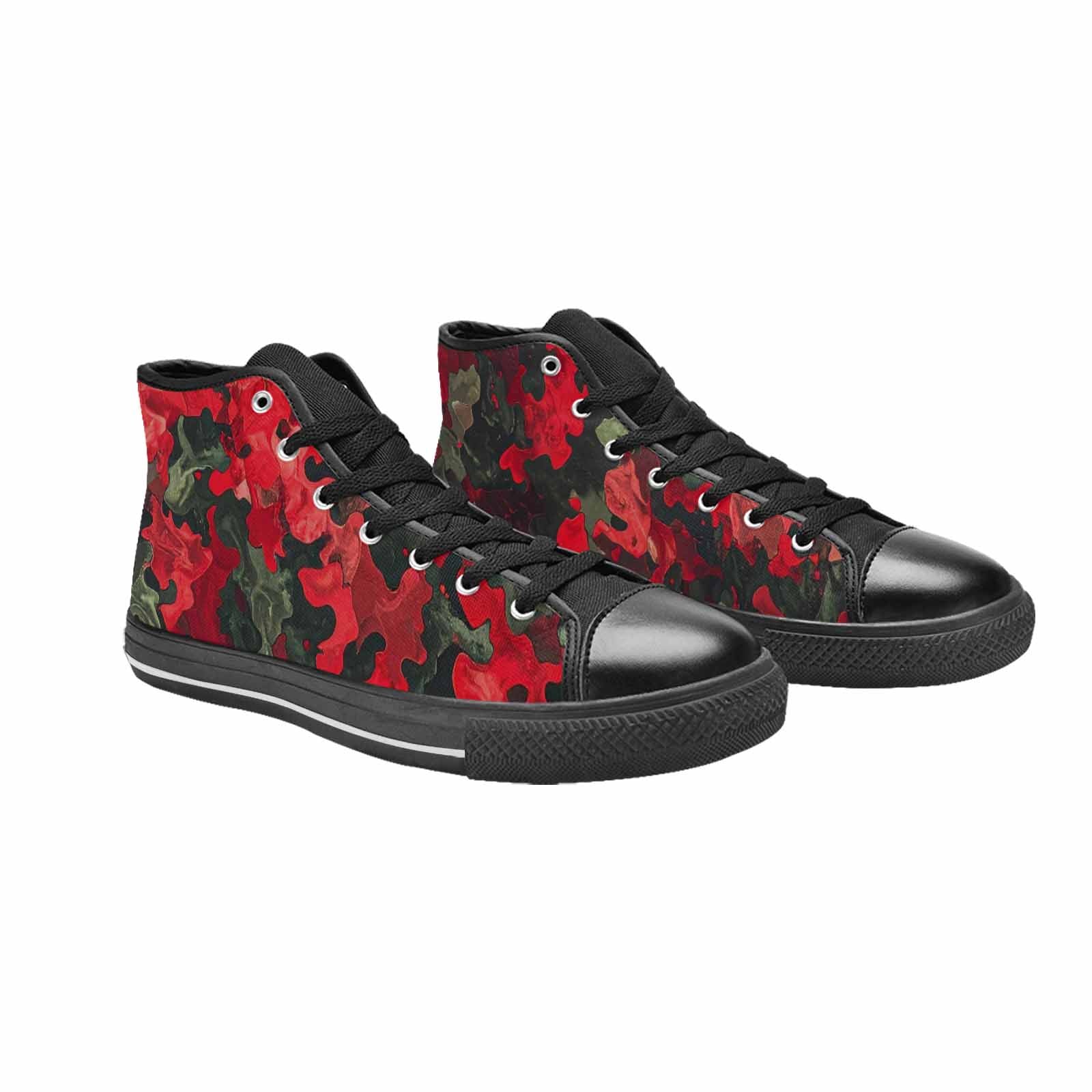 WOMEN'S Military Camouflage Blotch High Top Canvas Y2K Shoes