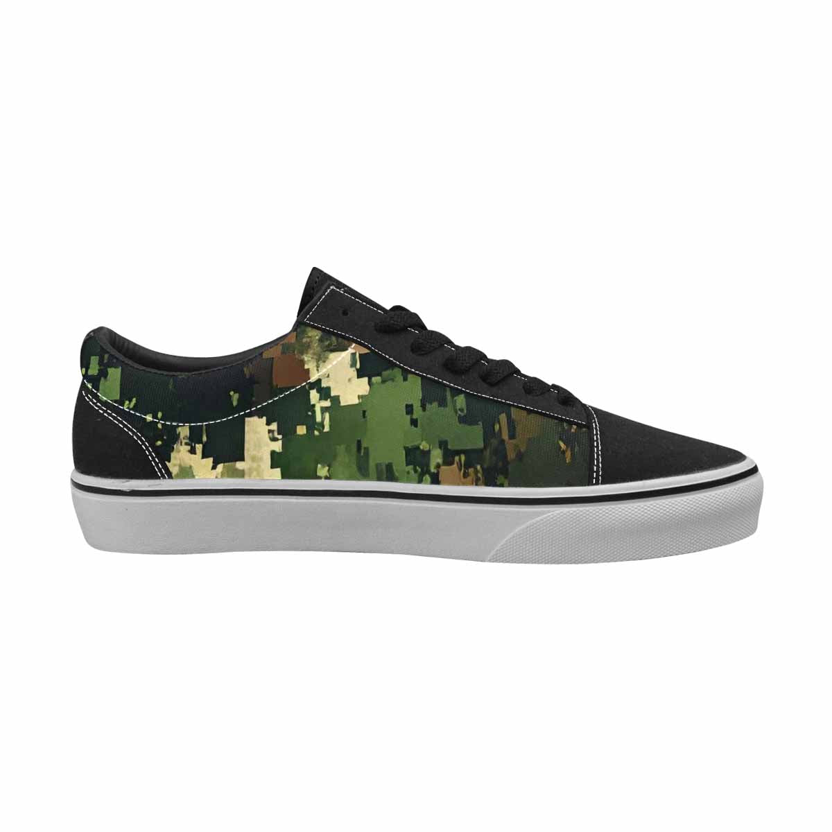 MEN'S Military Camouflage Blotch Canvas Lace-Up Cottagecore Custom Sneakers