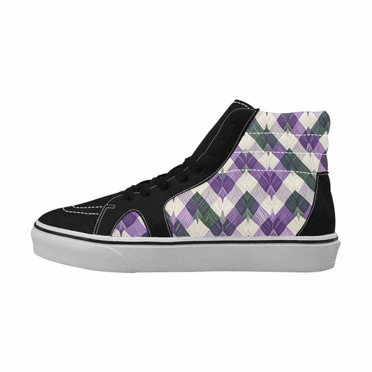 MEN'S Genderqueer Flag Color High Top Canvas Grunge Sneakers