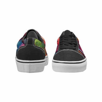 WOMEN'S Melting Ice Cream Monster Lace-Up Canvas Melting Art Custom Sneakers