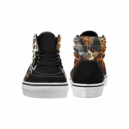 WOMEN'S Animal Print High Top Canvas Aesthetic Custom Sneakers