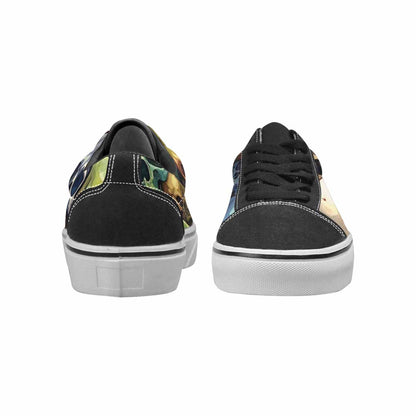 WOMEN'S Skulls Lace-Up Canvas Grunge Shoes