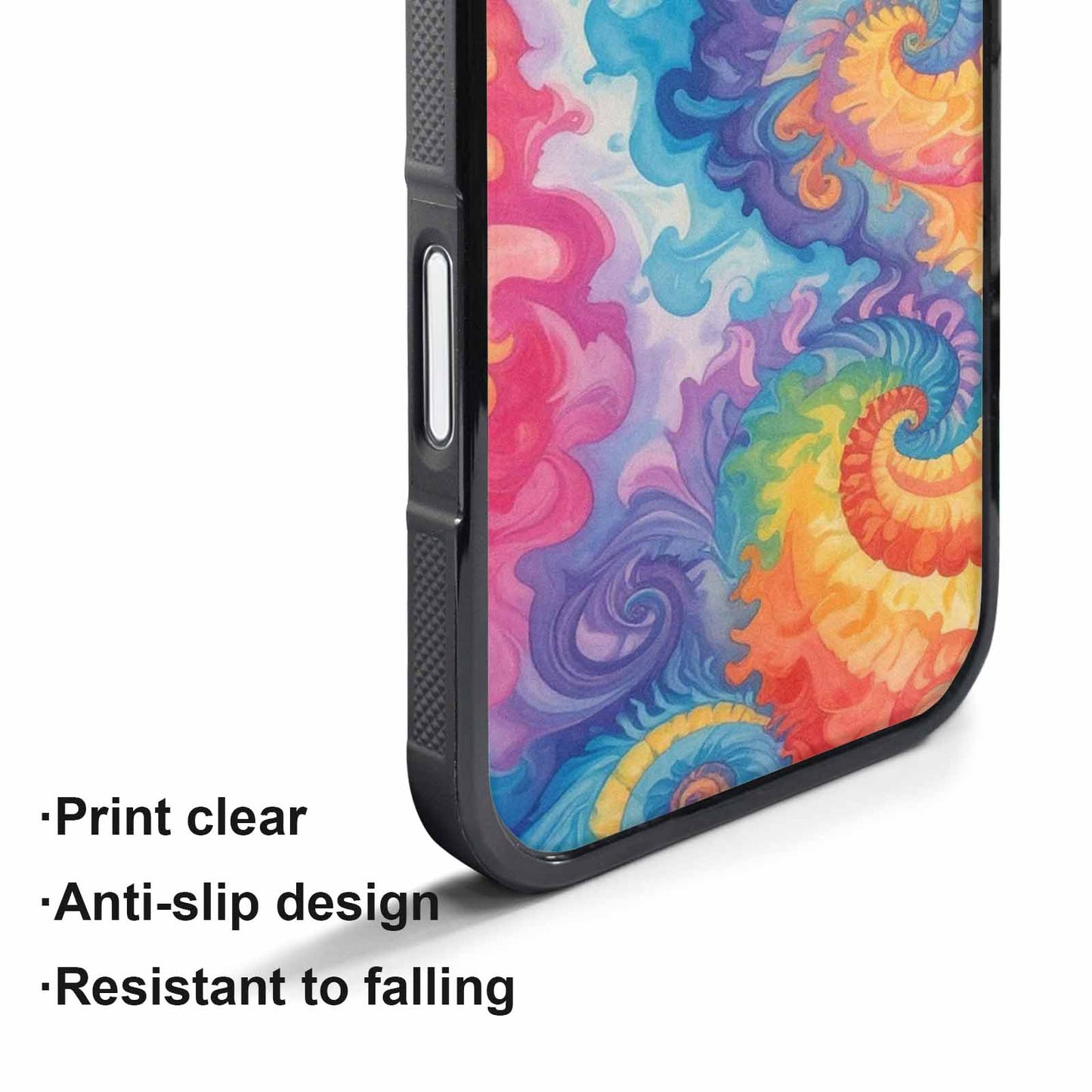 iPhone 17 Pro Max Case — Tie Dye Swirls Tie Dye Tie, Custom Designed Case Cover