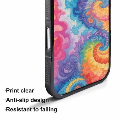 iPhone 17 Pro Max Case — Tie Dye Swirls Tie Dye Tie, Custom Designed Case Cover