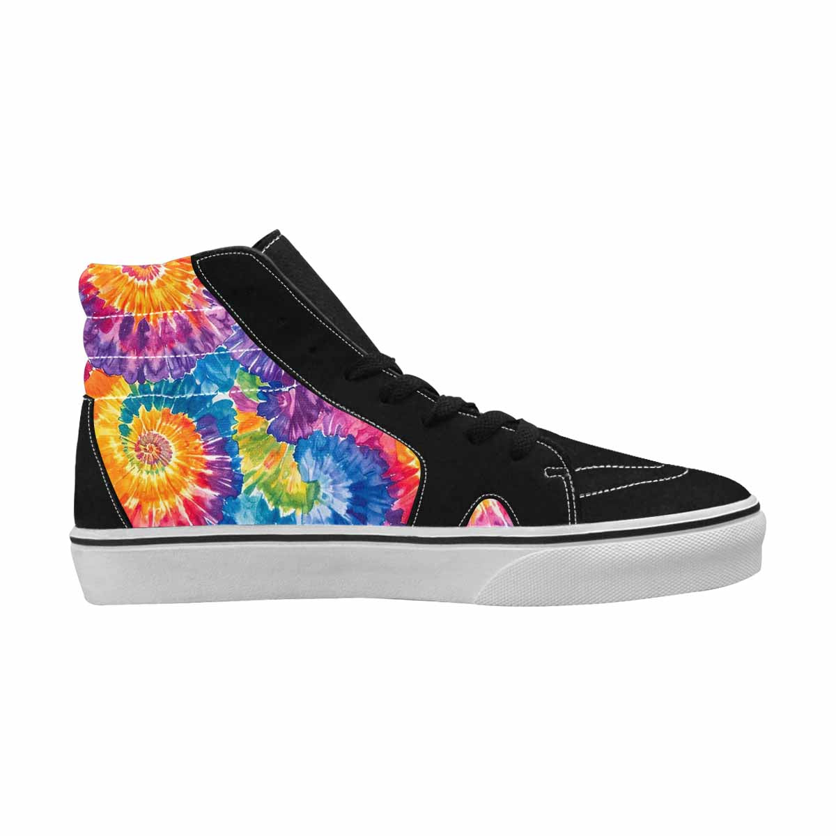 WOMEN'S Tie Dye Swirl High Top Canvas Aesthetic Sneakers