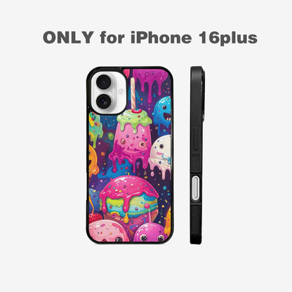 iPhone 16 Plus Case — Melting Ice Cream Monster Charac, Customized Protective Case