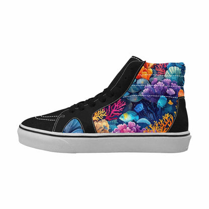 MEN'S Fish Scale Coral High Top Canvas Dreamcore Sneakers