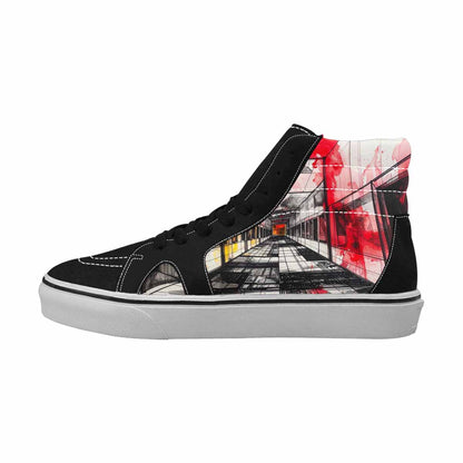 MEN'S Liminal Space Fragment High Top Canvas Vibrant Chaos Sneakers