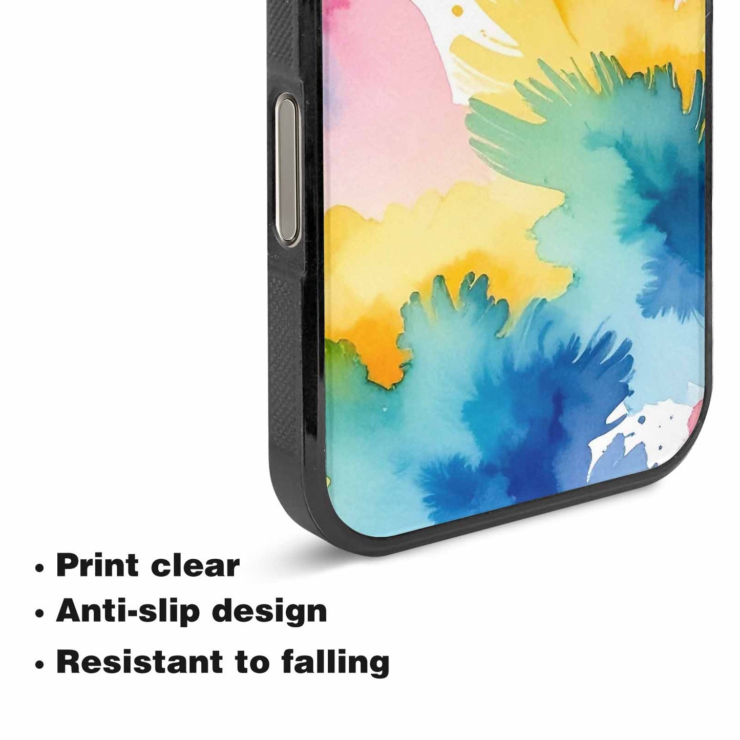 iPhone 16 Pro Max Case — Trans Strong Watercolor Seamless Pattern Vibrant, Customized Protective Case