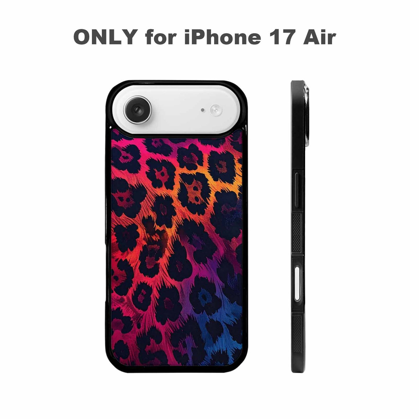 iPhone 17 Air Case — Leopard Print Dark Seamless Pattern Animal, Original Design Phone Case