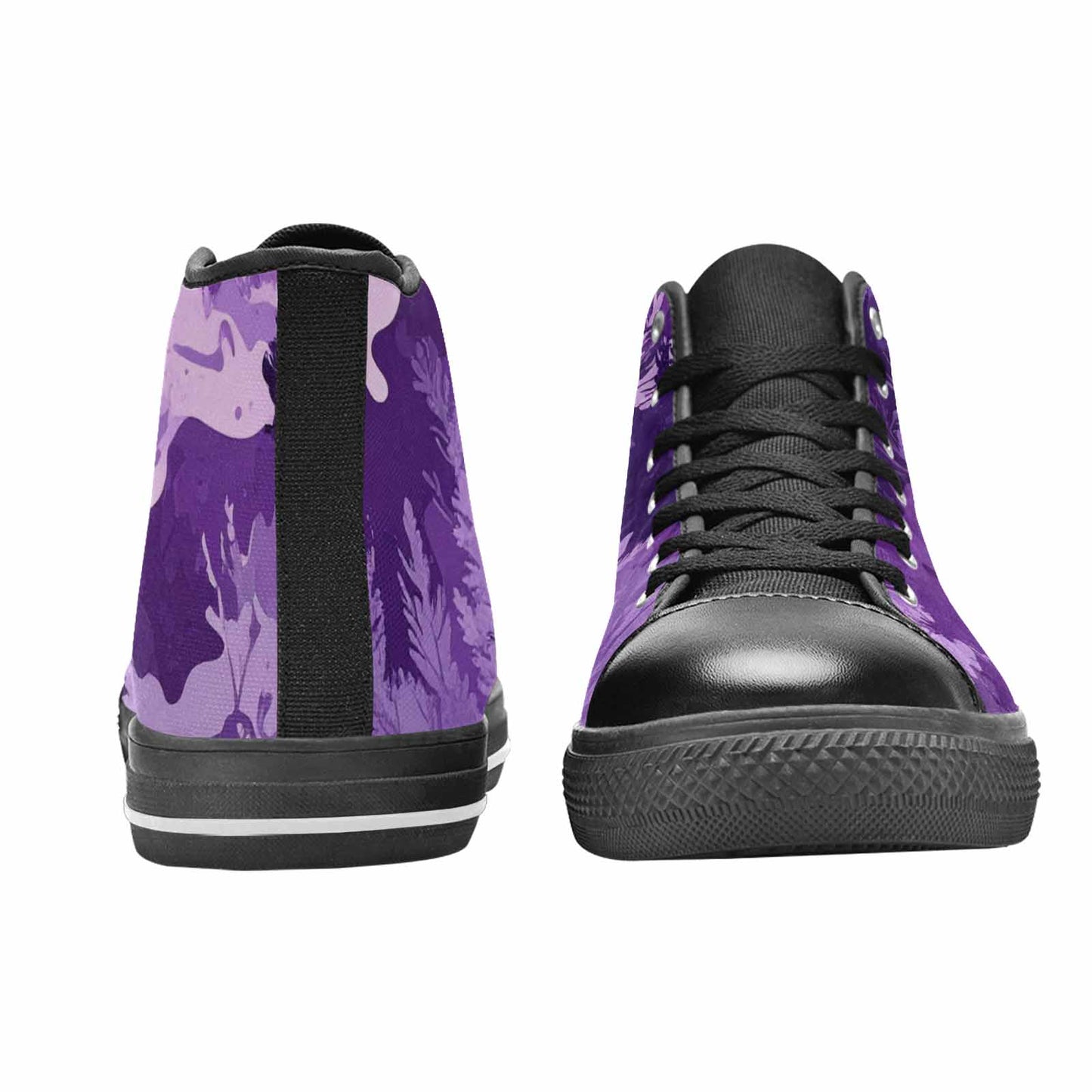 MEN'S Military Camouflage Blotch High Top Canvas Grunge Custom Shoes