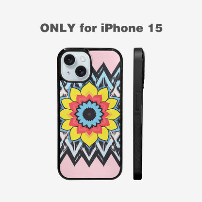 iPhone 15 Case — 1960s Mod Cartoon Art Pattern, Customized Protective Case