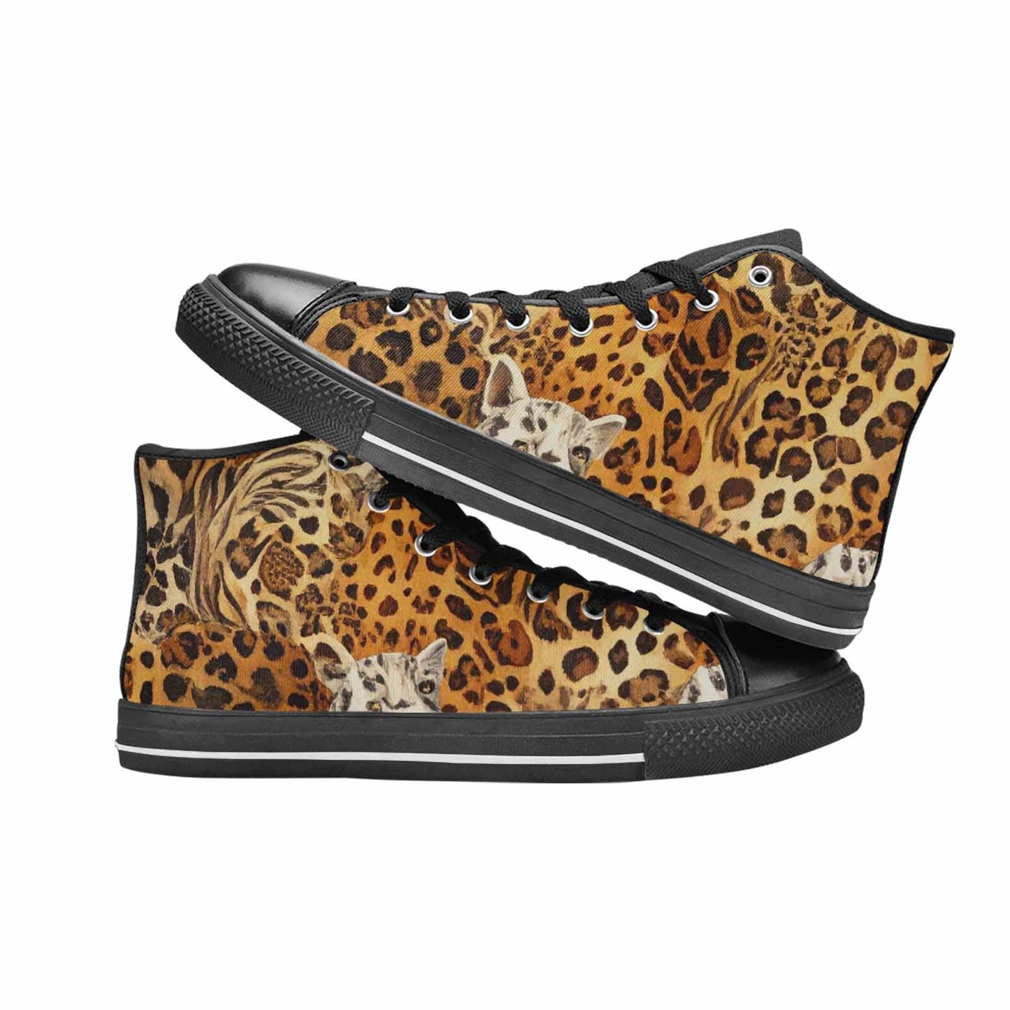 MEN'S Animal Print High Top Canvas Vivid Shoes