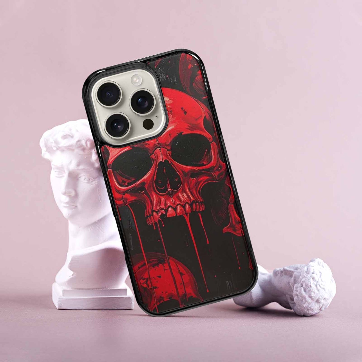 iPhone 16 Pro Case — 1000\'s Of Skulls Overlapping Eachother Everywhere, Custom Art Phone Cover