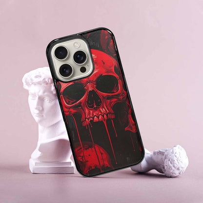 iPhone 16 Pro Case — 1000\'s Of Skulls Overlapping Eachother Everywhere, Custom Art Phone Cover
