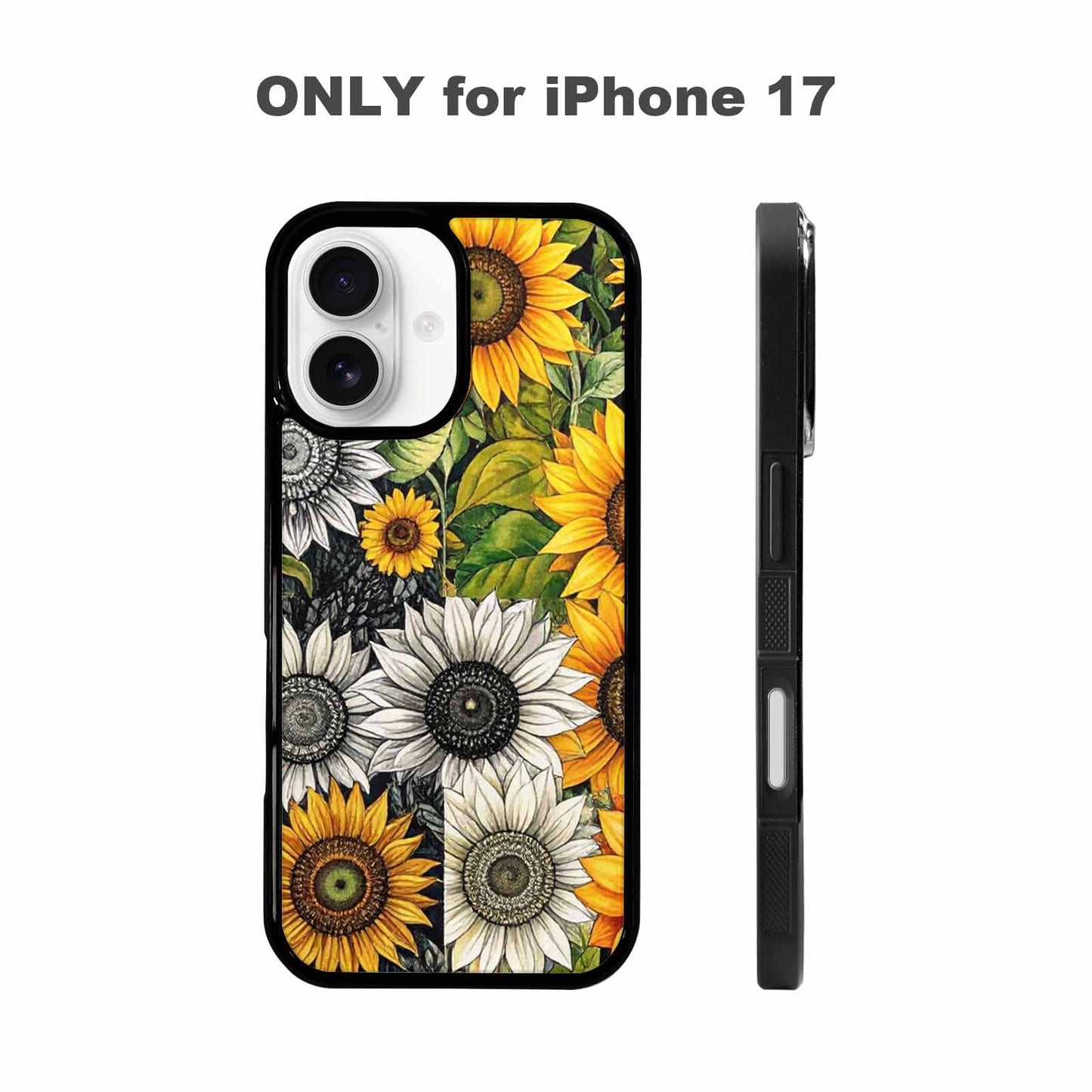 iPhone 17 Case — Small Sunflower Pattern, Randomly Floral, Unique Phone Case Design