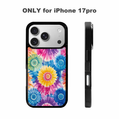 iPhone 17 Pro Case — Small Tie Dye Swirl Pattern Tie, Personalized Phone Case
