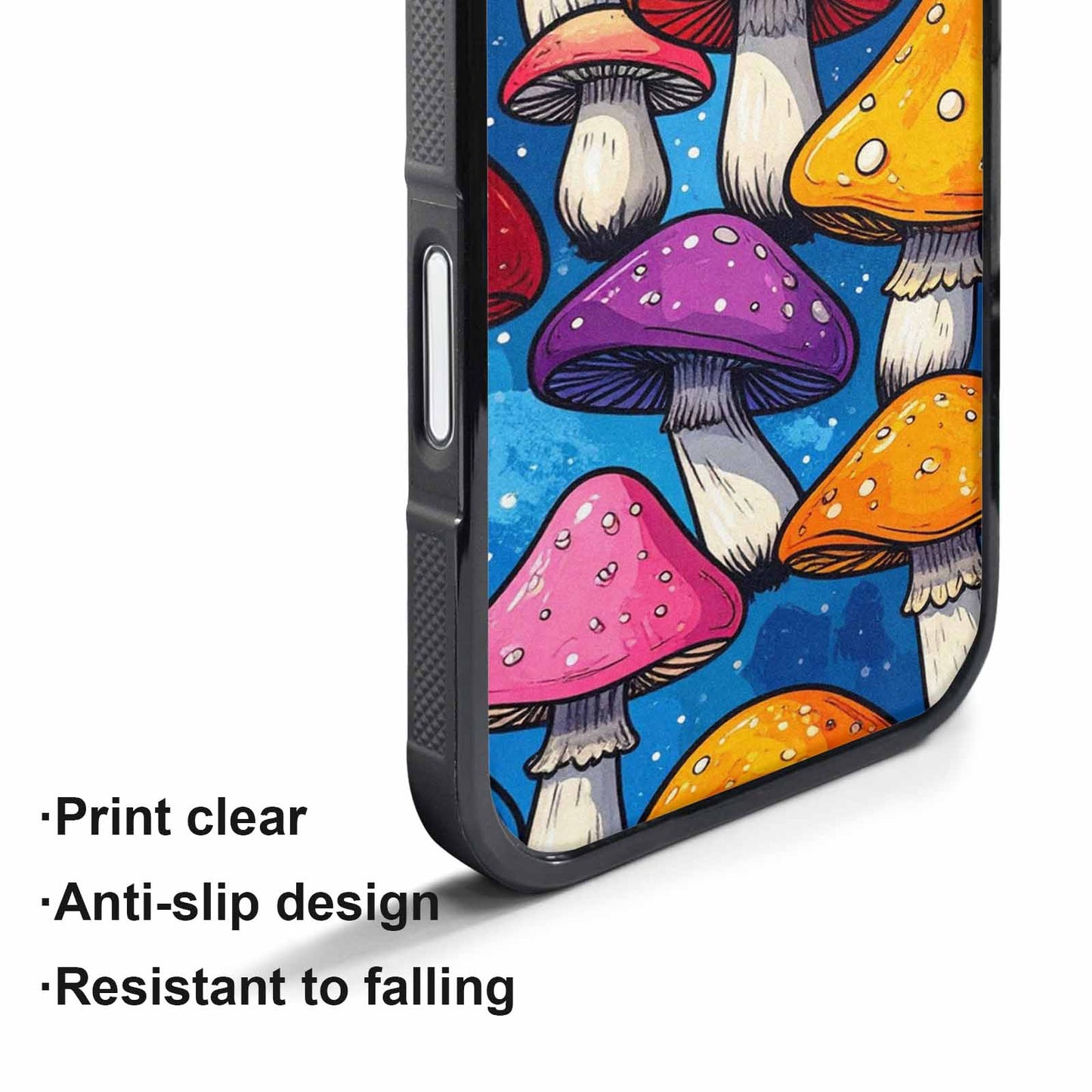 iPhone 17 Pro Max Case — Vivid Winter Mushroom Cartoon Cute, Custom Print Case Cover