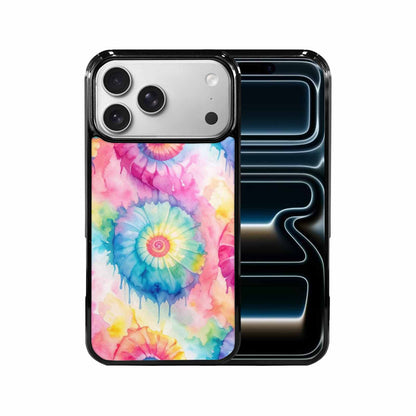 iPhone 17 Pro Max Case — Seamless Repeating Pattern Of Tie Dye, Custom Print Case Cover