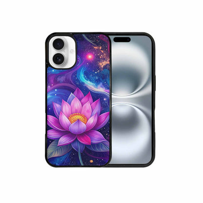 iPhone 16 Plus Case — Lotus Galaxy Art Seamless Pattern Vibrant, Unique Phone Case Design