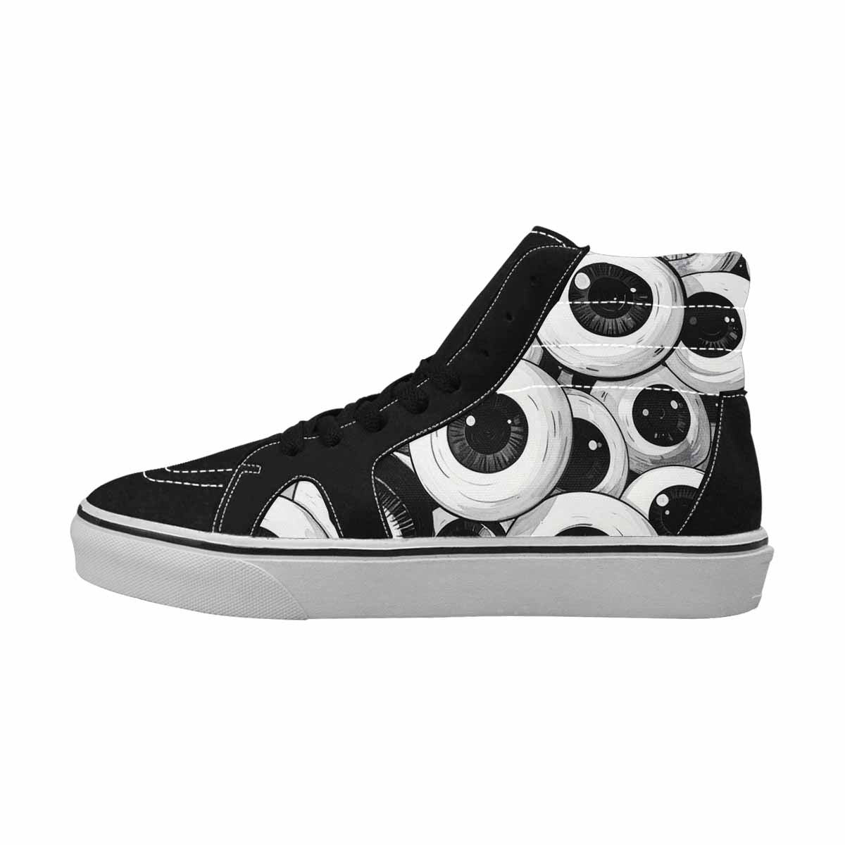 WOMEN'S Googly Cartoon Eyeballs High Top Canvas Aesthetic Shoes