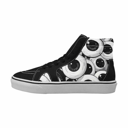 WOMEN'S Googly Cartoon Eyeballs High Top Canvas Aesthetic Shoes