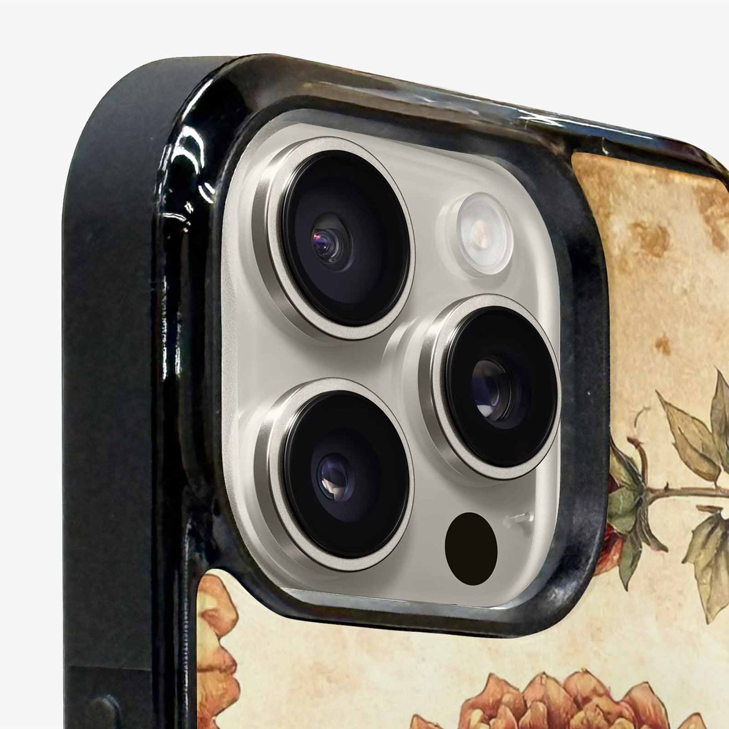 iPhone 16 Pro Max Case — Vintage Botanical Art Pattern, Unique Phone Case Design