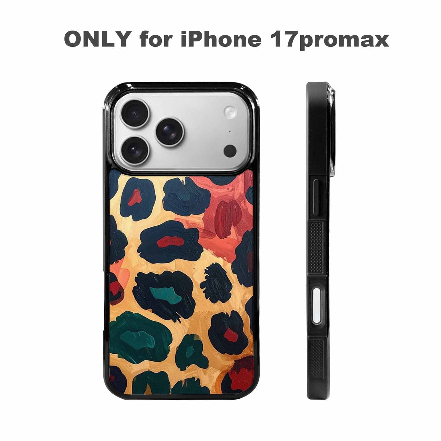iPhone 17 Pro Max Case — Leopard Wallpaper Print Animal Print, Customized Protective Case