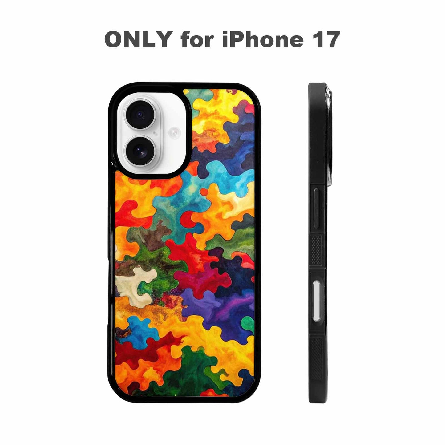 iPhone 17 Case — Camo Patches Full Color Camo, Original Design Phone Case