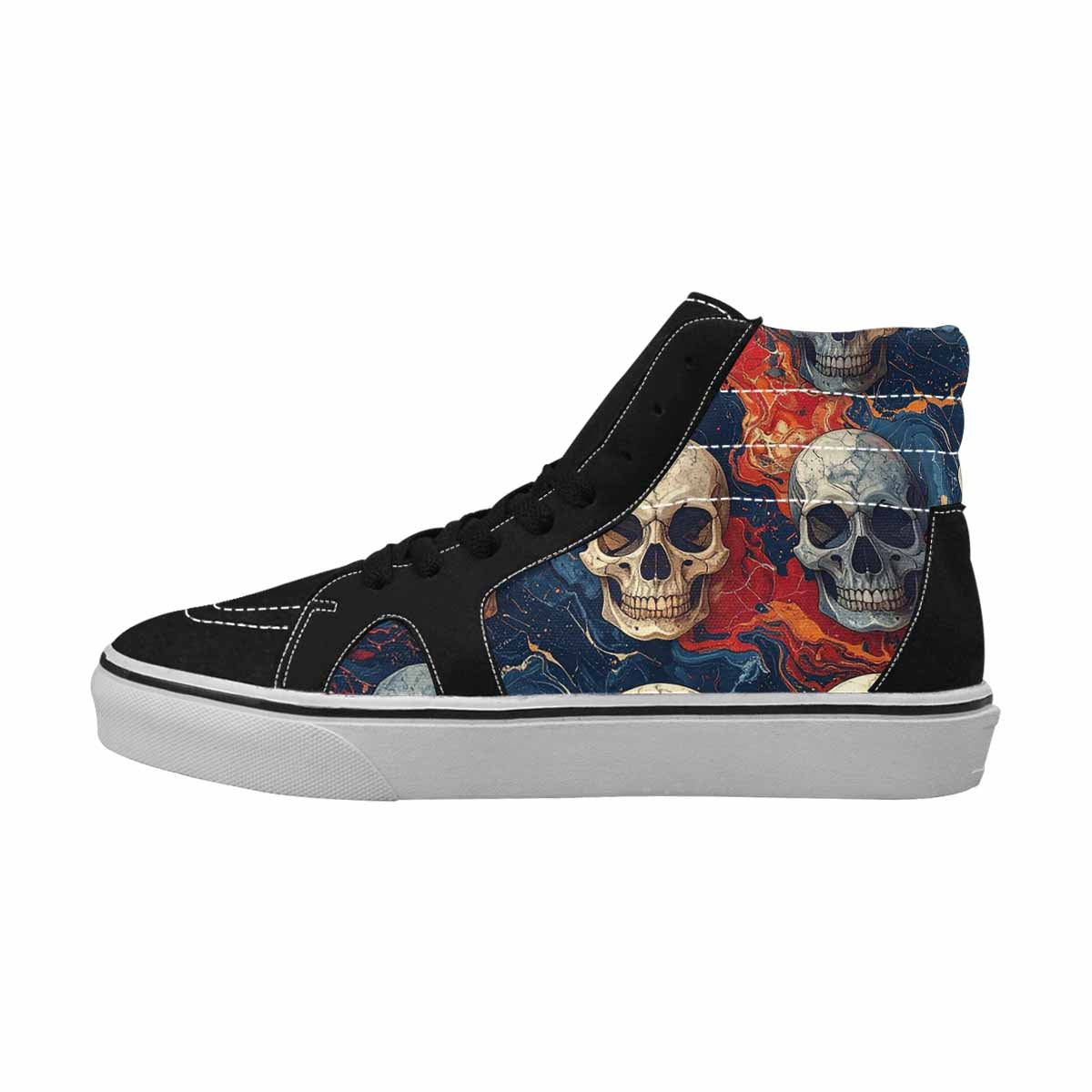 MEN'S Sugar Skull Pattern Marble Skull Ferion