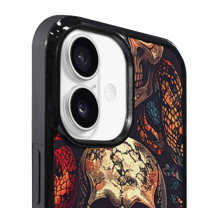 iPhone 17 Case — Snake Skulls Print Gothic Skulls, Custom Made Phone Cover
