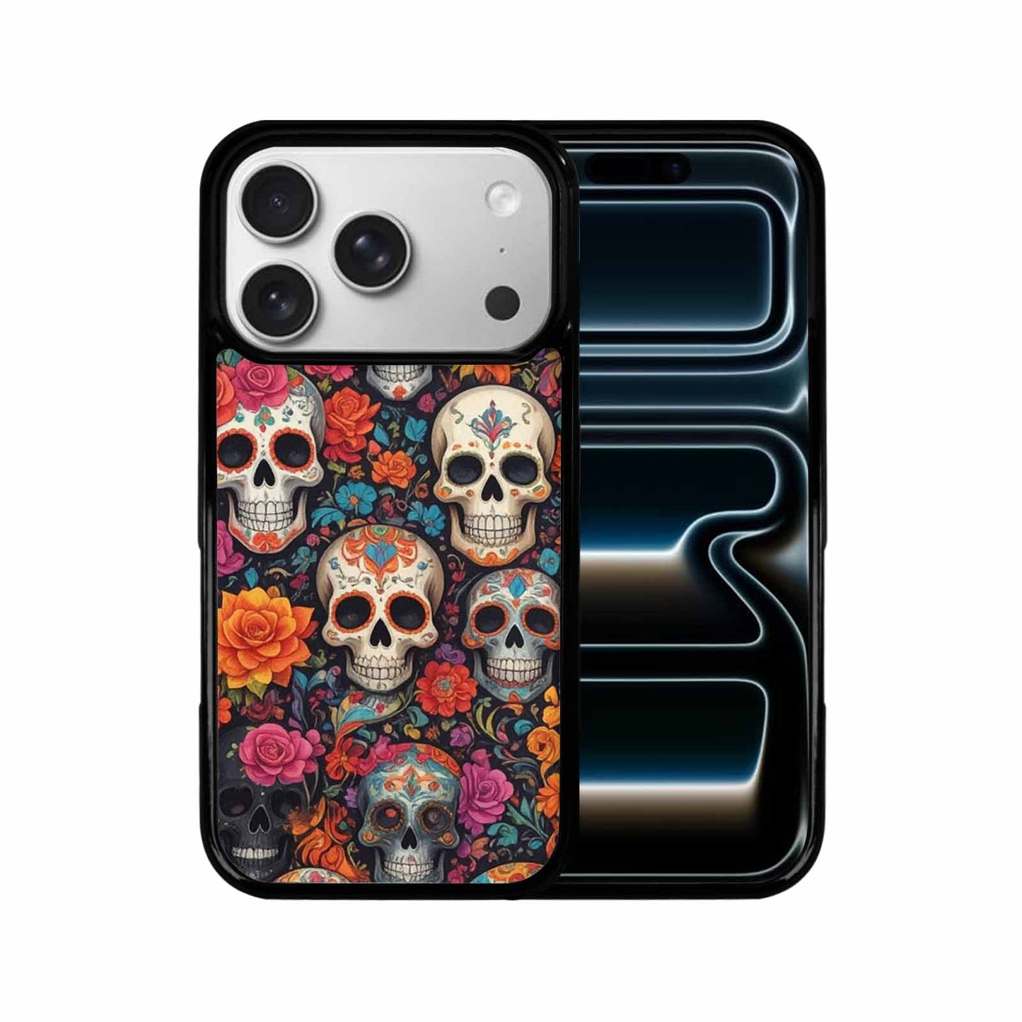 iPhone 17 Pro Case — Small Skull Pattern Randomly Varying Gothic, Original Design Phone Case