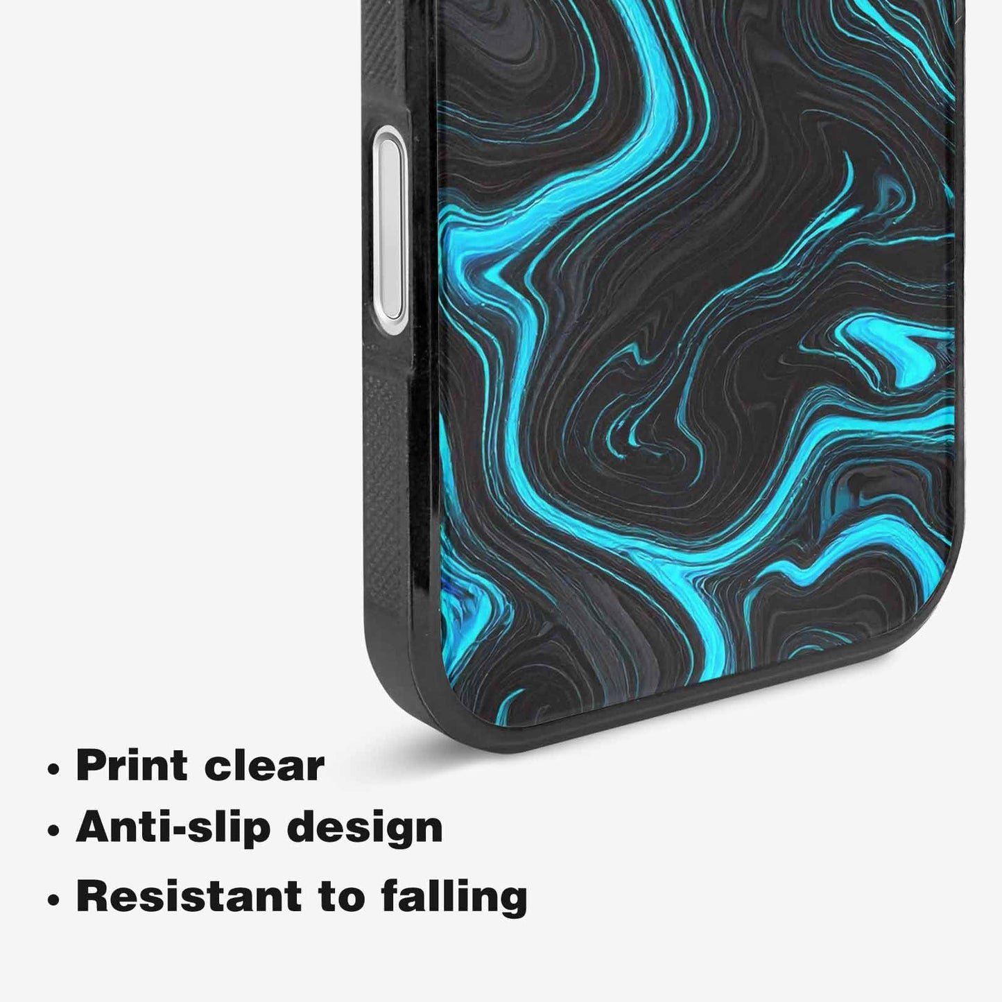 iPhone 16 Plus Case — Freaky Marble Glow, Custom Designed Case Cover
