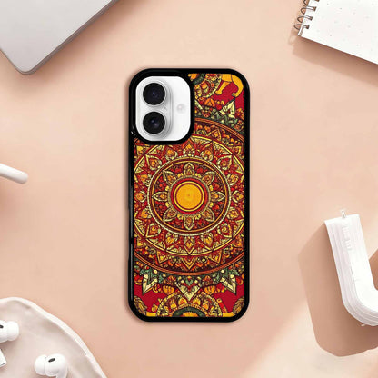 iPhone 17 Case — Mandala Lions Original Art, Custom Print Case Cover
