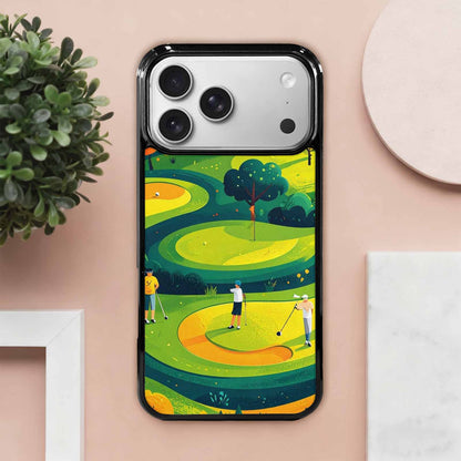iPhone 17 Pro Max Case — Golf Cartoon Art Pattern Cartoon Cute, Unique Phone Case Design
